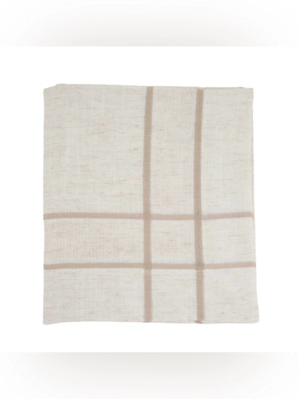 Farmhouse Tablecloth Square 72x72” - LINEN